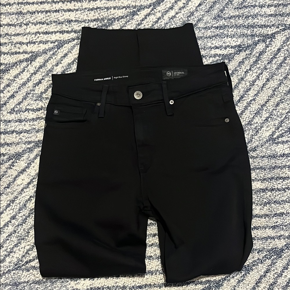 AG Black High-Waisted Jean